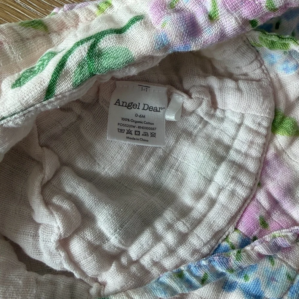 Angel Dear Pastel Hydrangea Skirted Romper and Matching Hat